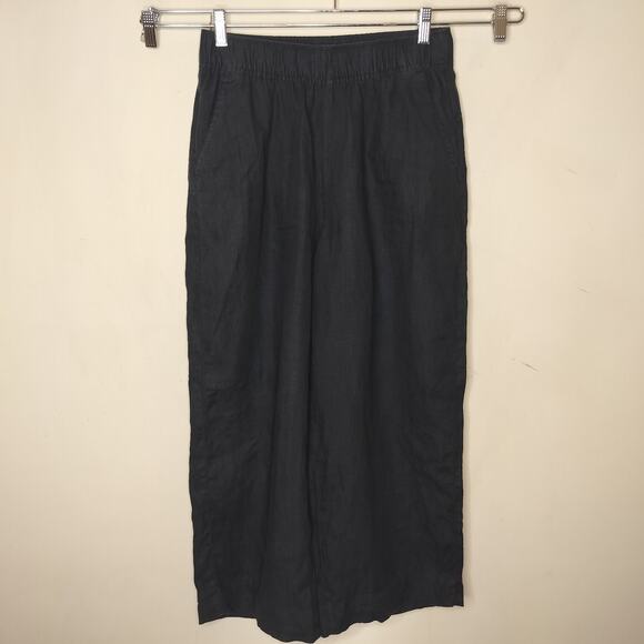 Tahari Linen Wide Leg Pants Pull On High Rise - Picture 1 of 8